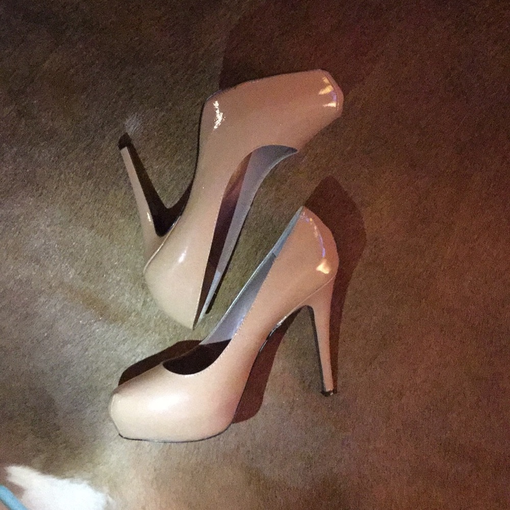 Tan pumps